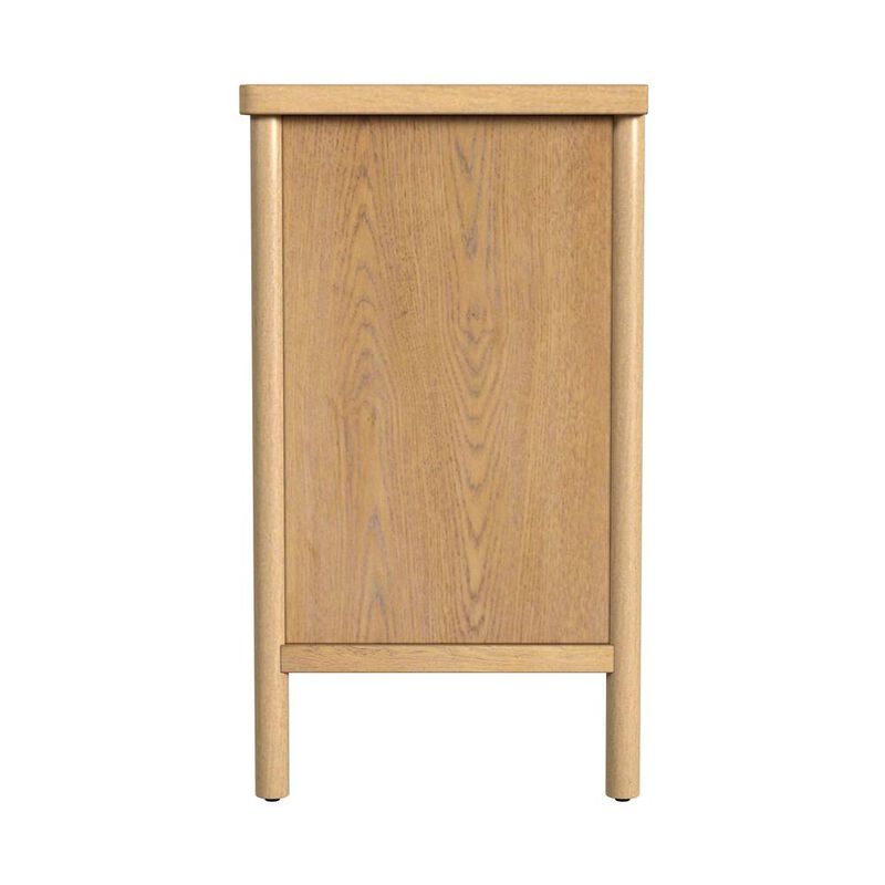 Butler Specialty Lennon 3 Drawer Rounded Leg Dresser, Light Brown