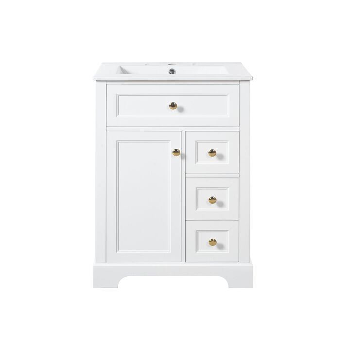 ELEMENT ACE Compact Modern Bathroom Vanity with Ample Storage and Durable Construction