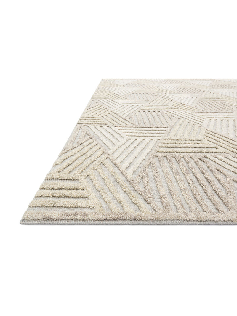 Ehren EHR04 Oatmeal/Ivory 3'6" x 5'6" Rug