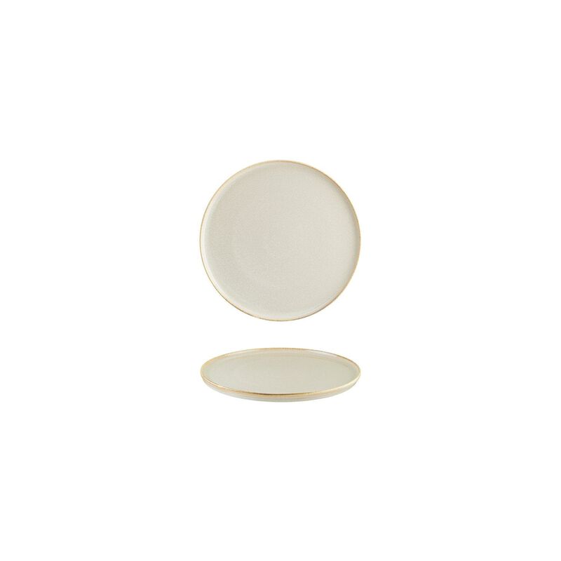 Sand dia.6.25" Round Beige Vitrified Plate (Set of 4) image number 4