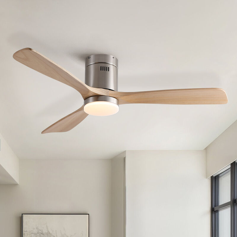 ELEMENT ACE Ultra-Quiet Reversible DC Motor Ceiling Fan with Dimmable LED Light Kit image number 1
