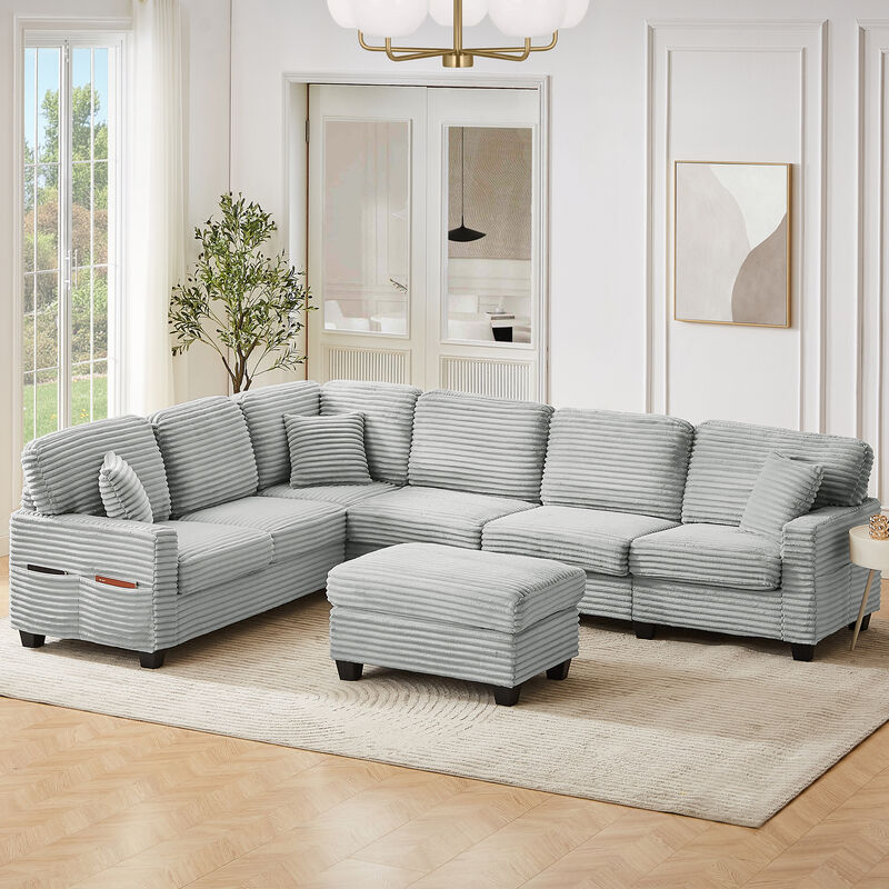 Merax Sectional Sofa U-shaped Sectional