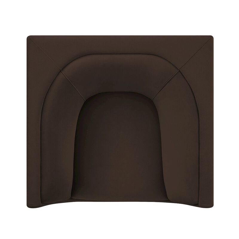 Hilda Curved Back Performance Velvet Armchair image number 7