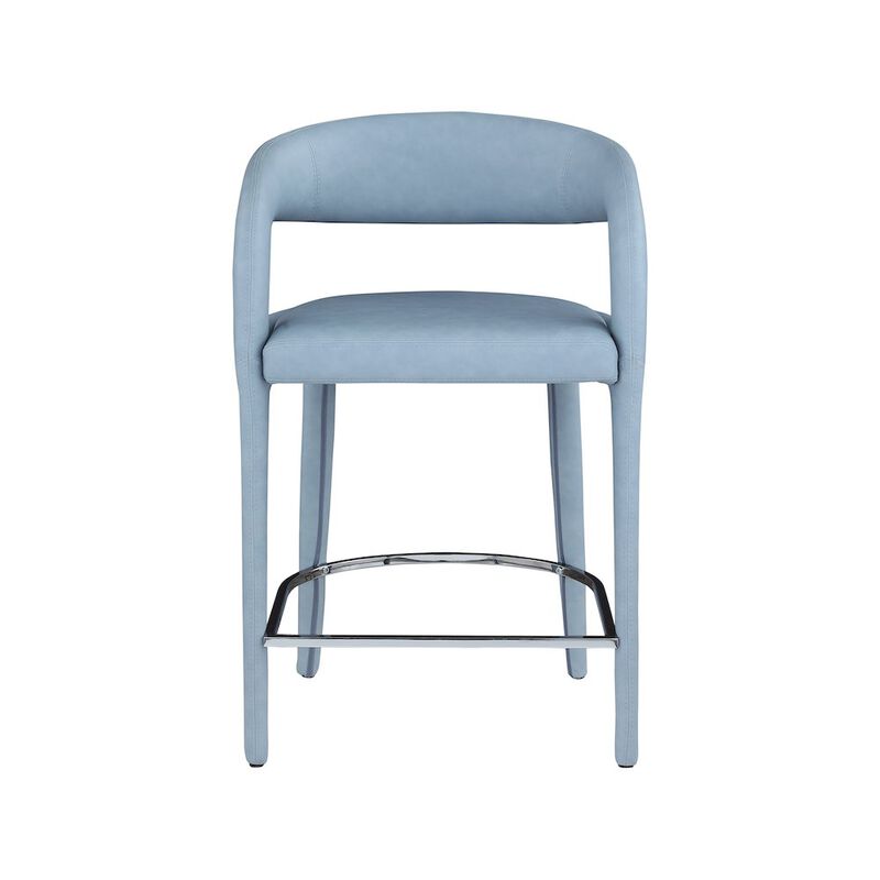 Meridian Furniture Sylvester Vegan Leather Stool