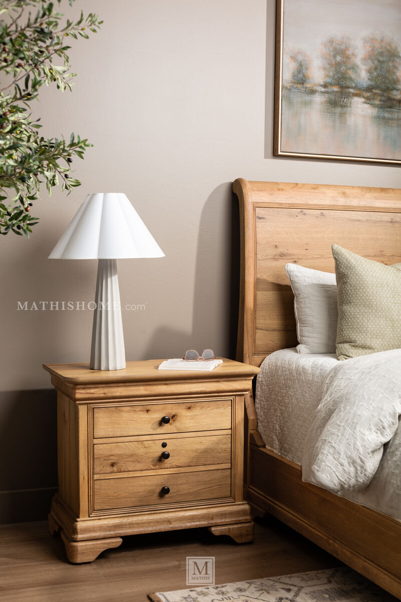 Chateau Philippe 3-Drawer Nightstand image number 2