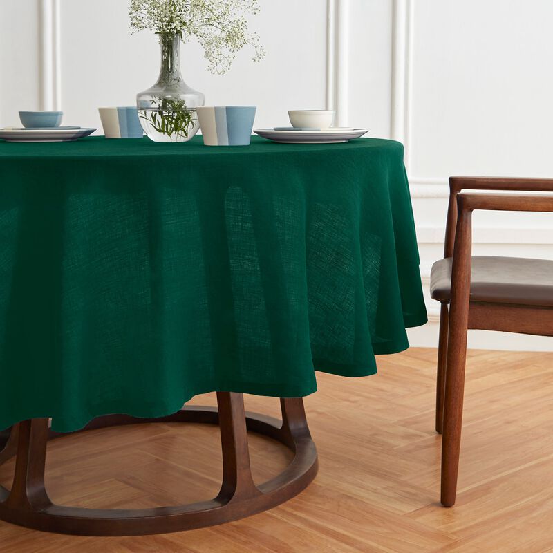 Christmas Linen Round Tablecloth - Sonoma, Solino Home