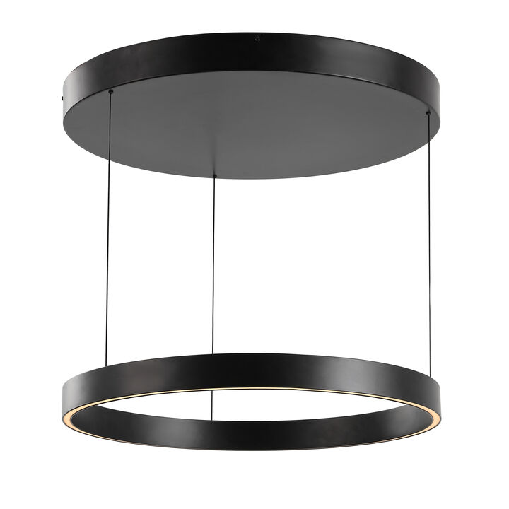Jense Minimalist Modern Metal Adjustable Dimmable Ring LED Pendant