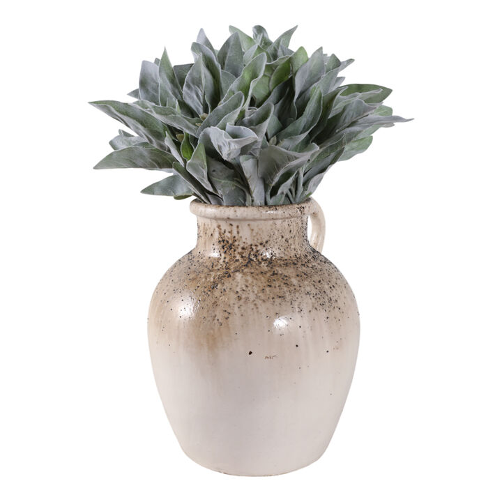 Textured Terracotta Jug Vase