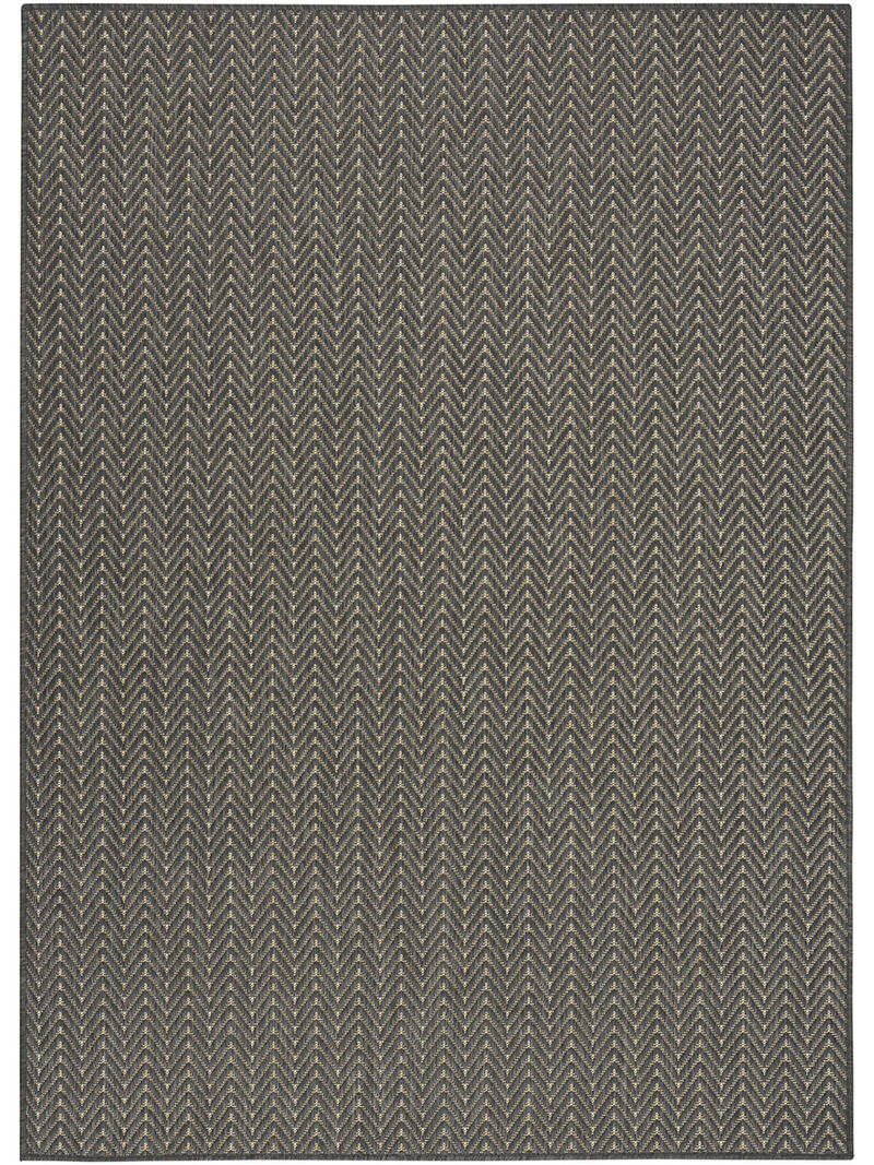 Horizon Indoor/Outdoor HOZ02 Charcoal 6' x 9' Rug