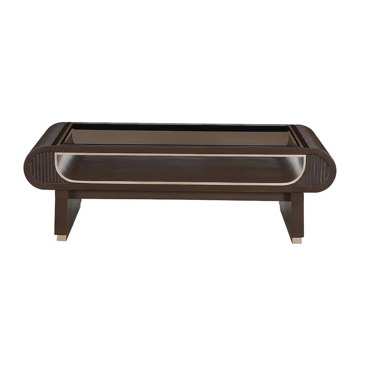 Michael Amini West Kensington Cocktail Table - Medium Espresso