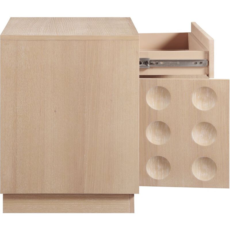 Meridian Furniture Compass Natural Night Stand