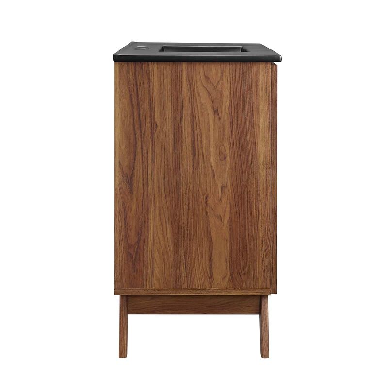 Modway Soma Bathroom Vanity, 36 Inch Single, Walnut Black image number 3