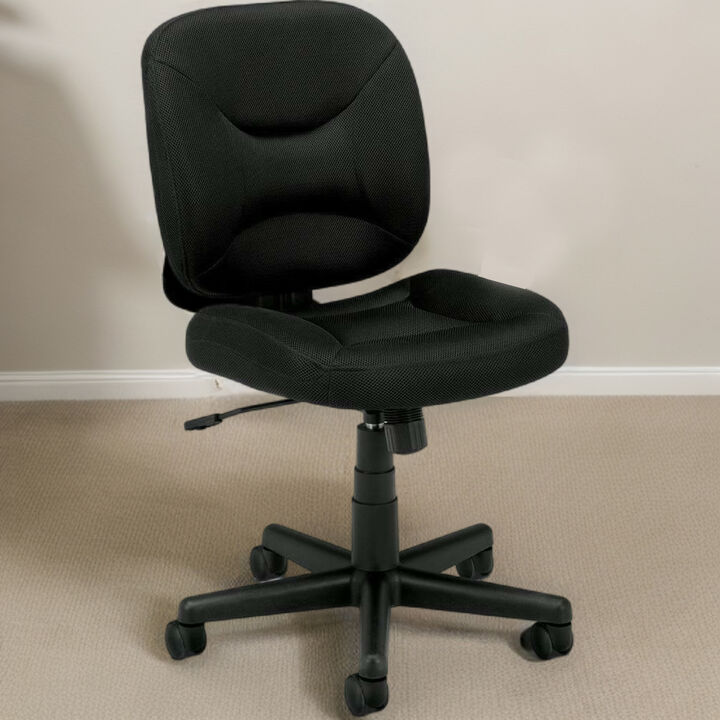 Hivvago Black Task Chair Office Chair with Padded Seat
