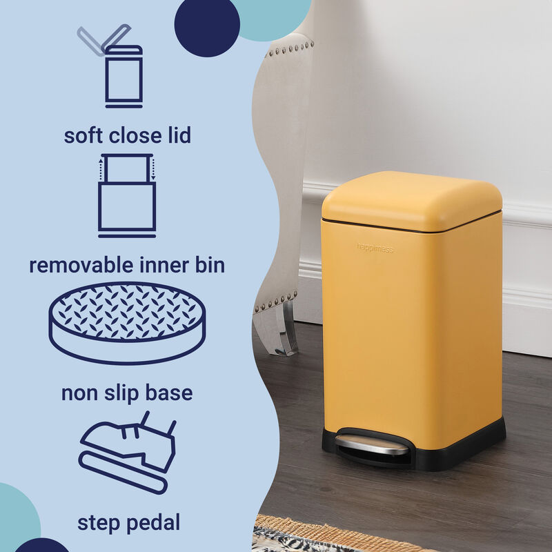 Betty Retro Mini Step-Open Trash Can