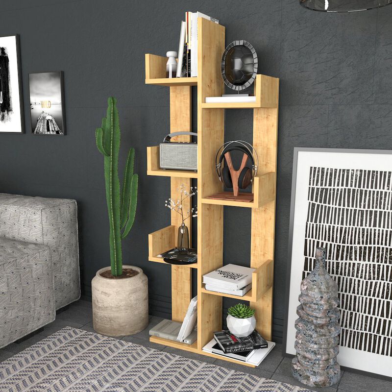 Decorotika Luisa Bookshelf - Sapphire Oak