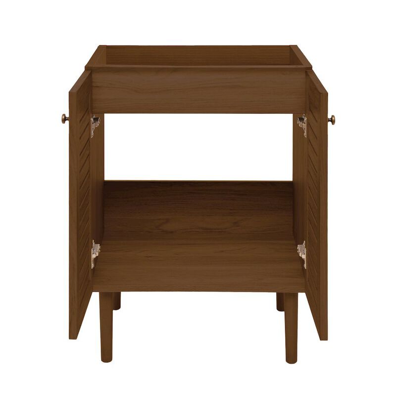 Bron 24" Freestanding Bathroom Vanity Cabinet without Top in Brown Oak image number 3