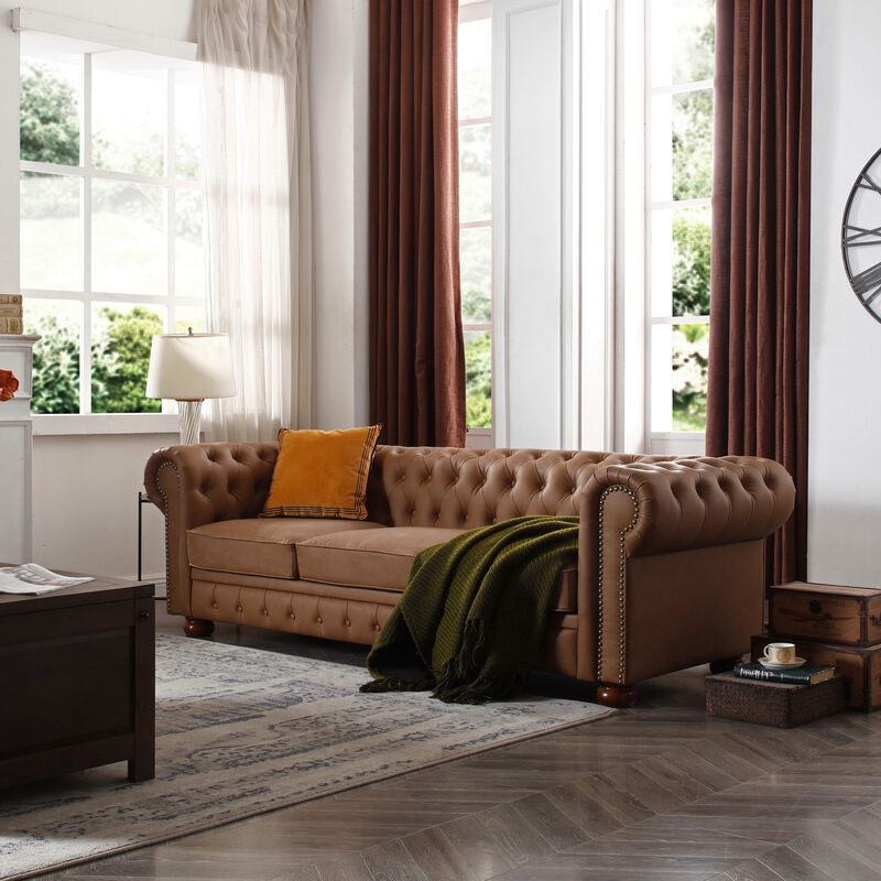 Zurpid Classic Chesterfield Sofa image number 3