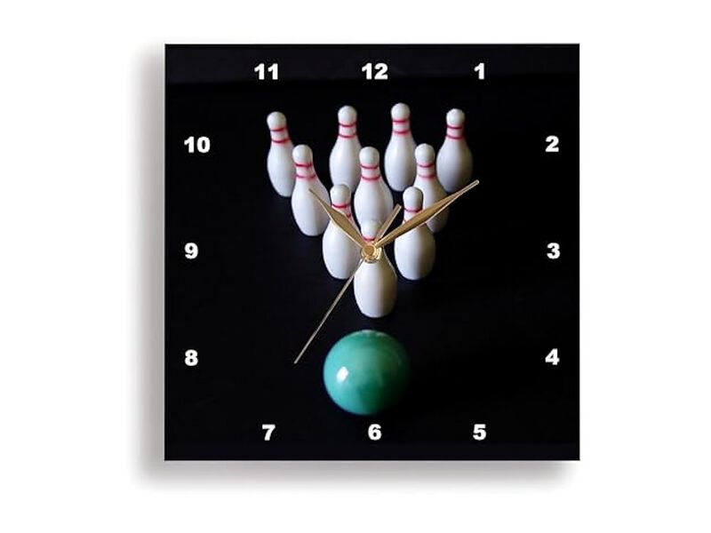 Love Bowling Wall Clock 15 Inch Home Decor image number 0