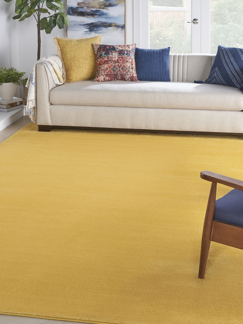 Nourison Essentials NRE01 Yellow 10' x 14' Rug