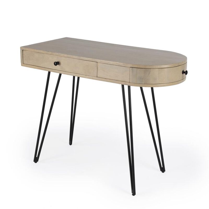 Butler Specialty Sebastopol Reversible 2 Drawer Writing Desk, Natural image number 0