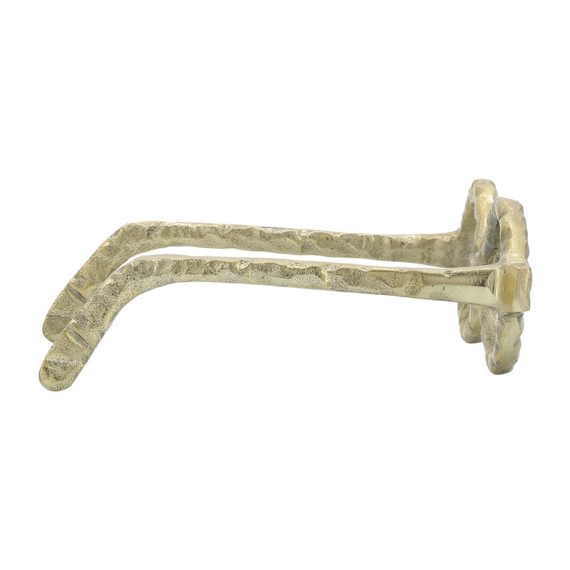 Aluminum Glasses Sculpture, Gold image number 2