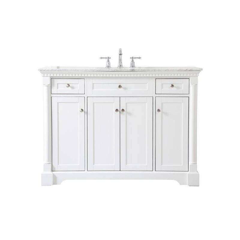 Elegant Kitchen and Bath 48 inch Single bathroom vanity in  White