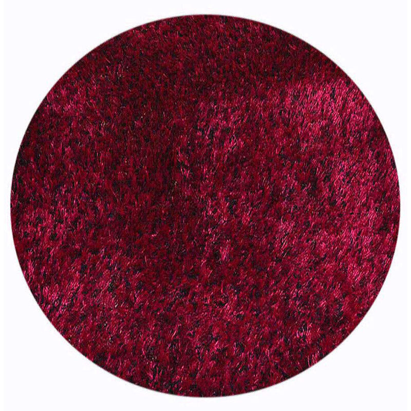 RUGSOTIC CARPETS HAND TUFTED SHAG POLYESTER ECO-FRIENDLY AREA RUGS  - Round, Size, Solid Plain Design, High Pile Thick Handmade Anti Skid Area Rugs for Living Room, Bed Room K00111 image number 0