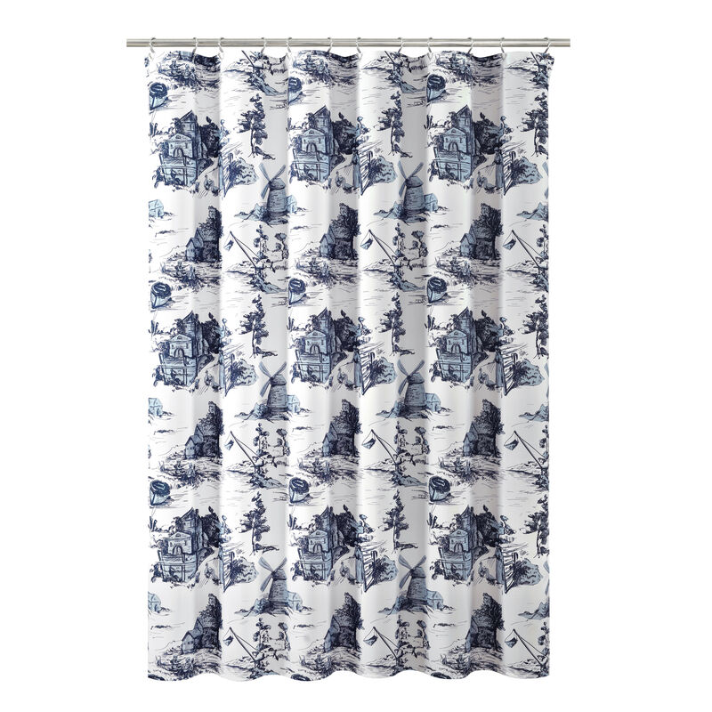 French Country Toile Shower Curtain