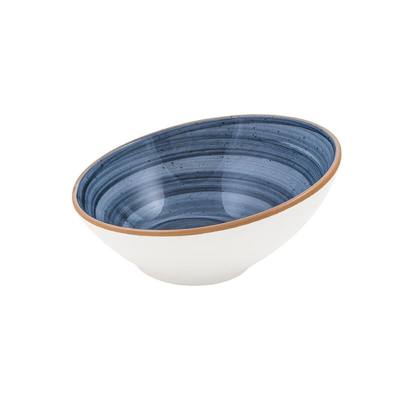 Dusk dia.6.5" h:3" 12 oz. Round Blue Porcelain Bowl (Set of 4)