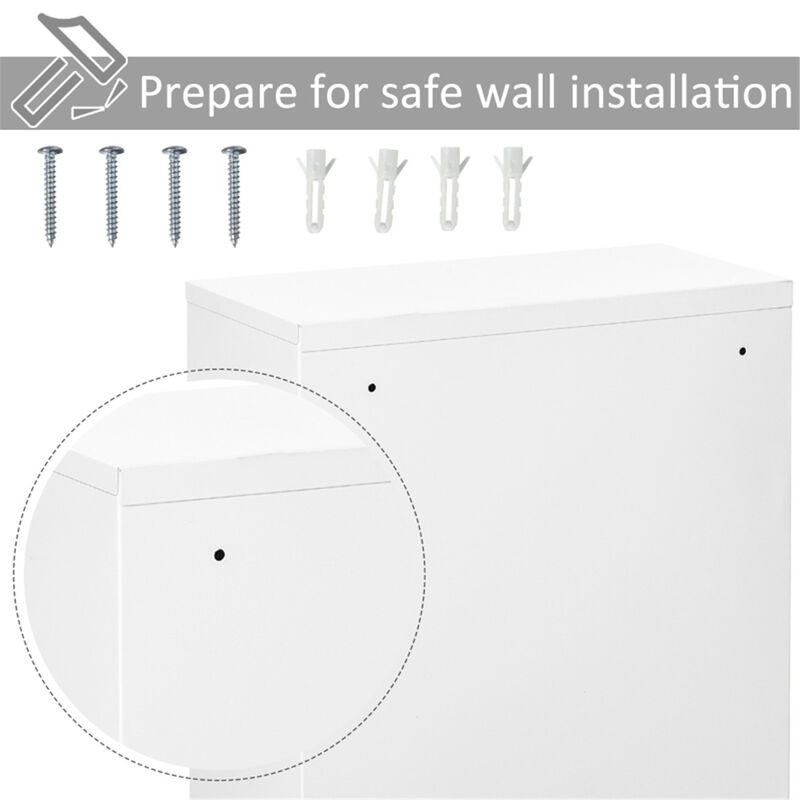 Wall Cabinet for Kitchen, Bathroom, or Storage Organization