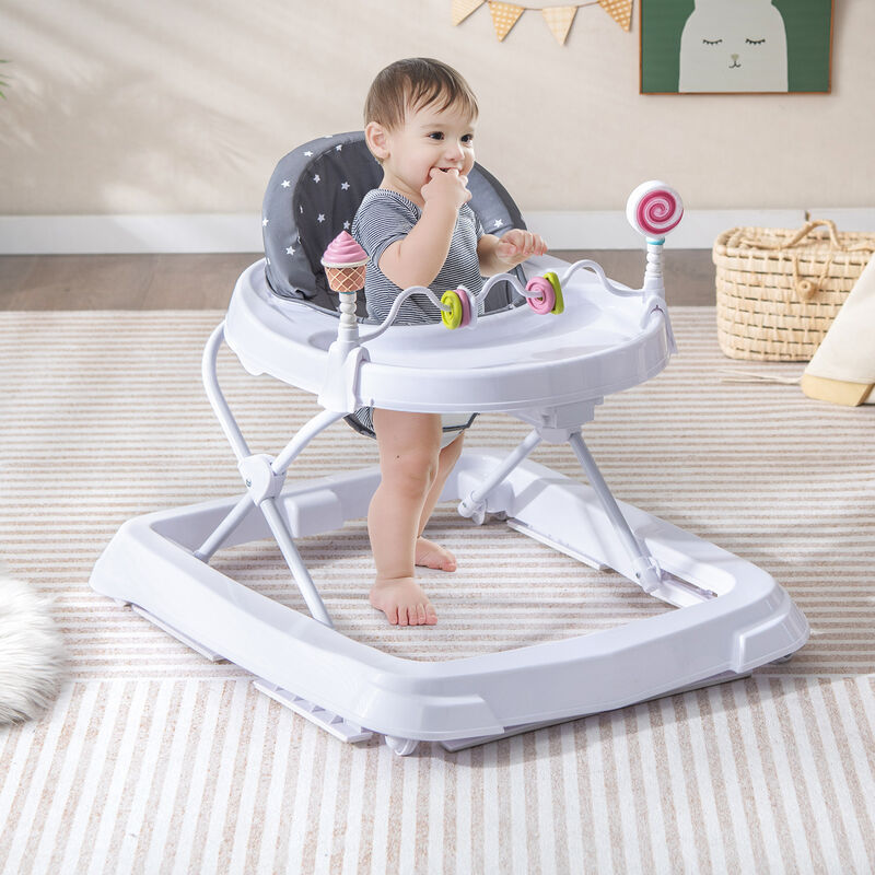 Adjustable Height Baby Activity Walker Foldable with Removable Seat image number 1