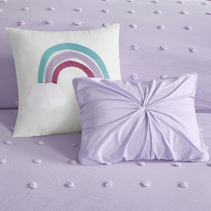 Gracie Mills Caius Playful Elegance Cotton Jacquard Pom Pom Comforter Collection