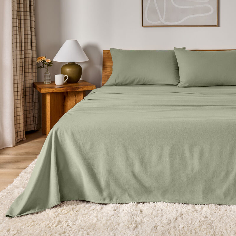 Soft & Cozy 100% Cotton Flannel Sheet Set image number 3