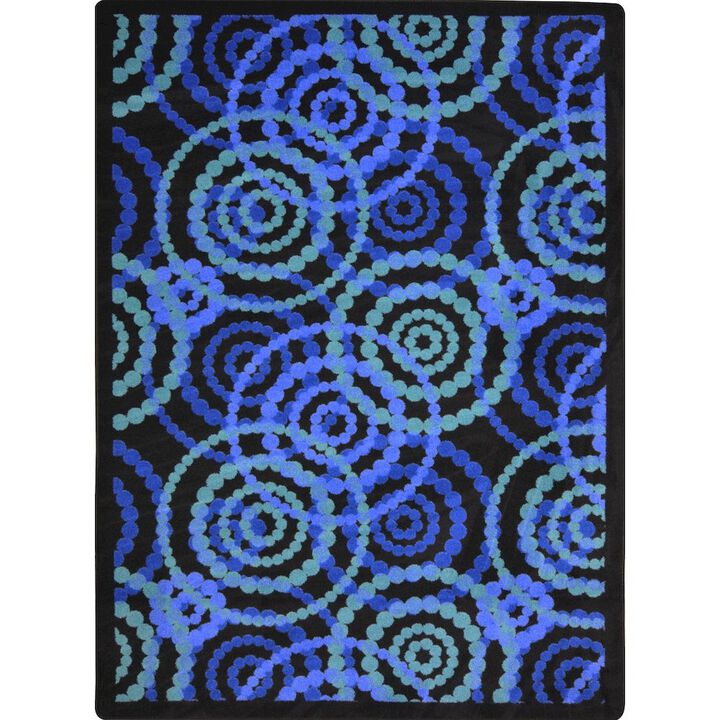 Joy Carpets Kid Essentials Dottie 10'9 x 13'2 Area Rug in Color Colors