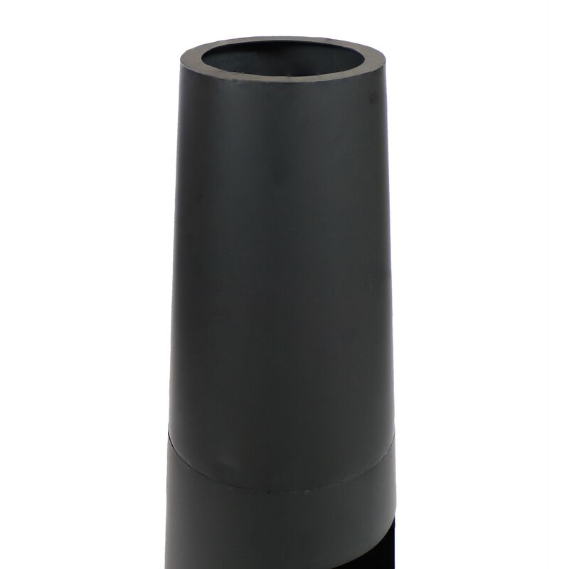 Sunnydaze Heavy-Duty Steel Chiminea Fire Pit with Log Storage - 49 in