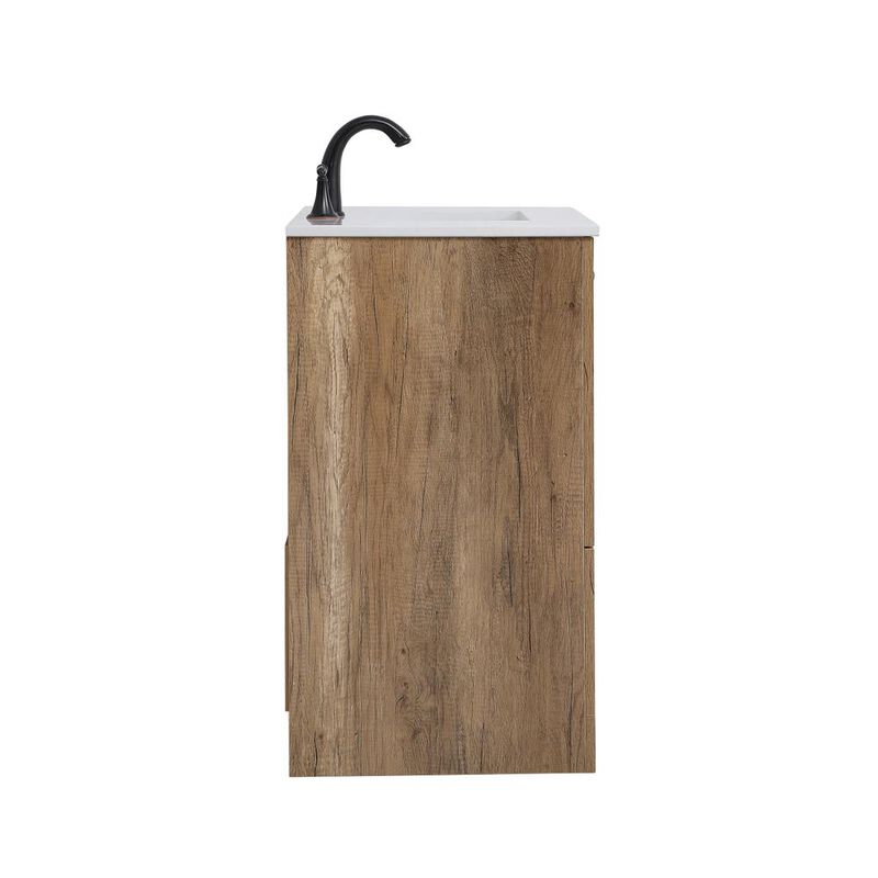 Elegant Kitchen and Bath 30 inch Single Bathroom Vanity in Natural oak