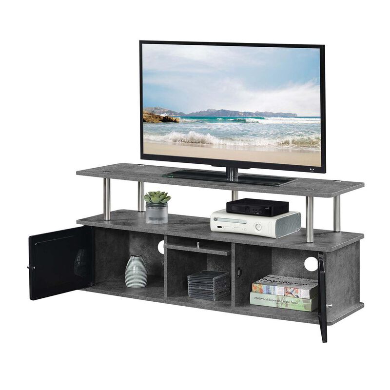 Convience Concept, Inc. TV Stand with 3 Storage Cabinets and Shelf for TVs up to 55 inches