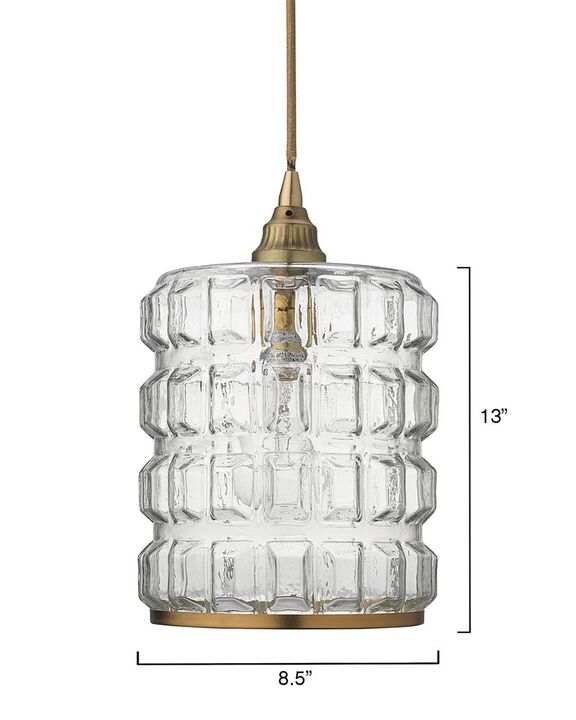 Madison Glass 1-Light Pendant