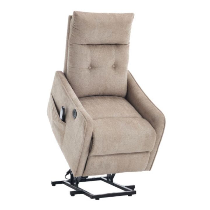 GOODSILO Single Motor Power Lift Recliner Chair with Massage, Heat and USB Charging for Ultimate Comfort and Support