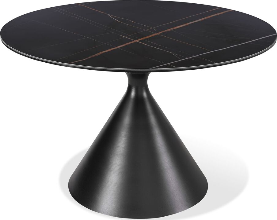 Winston Black Stone Top Dining Table