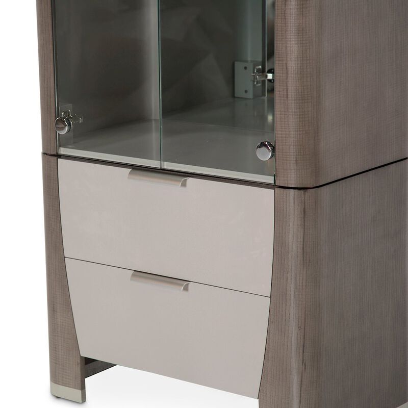 Michael Amini Roxbury Park Display Cabinet - Slate