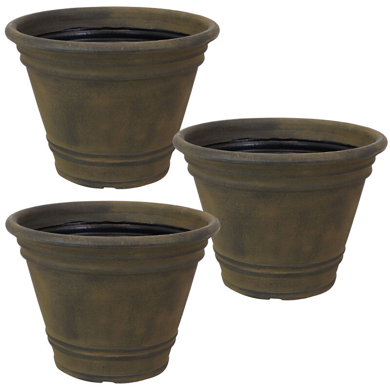 Franklin Outdoor Flower Pot Planter - 3-Pack