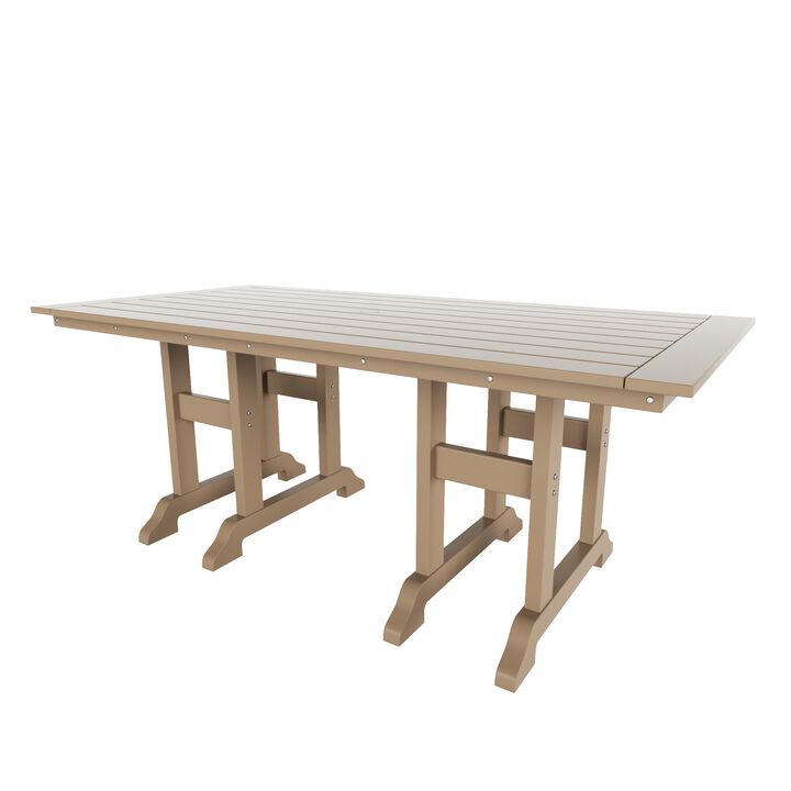 WestinTrends 71" Outdoor Patio Dining Table