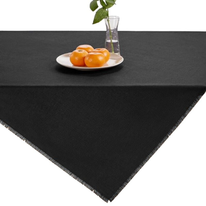 Solino Home 100% Pure Linen Table Throw - Fringe