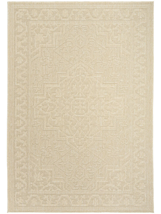 Tulum TLM05 Cream 4' x 6' Rug