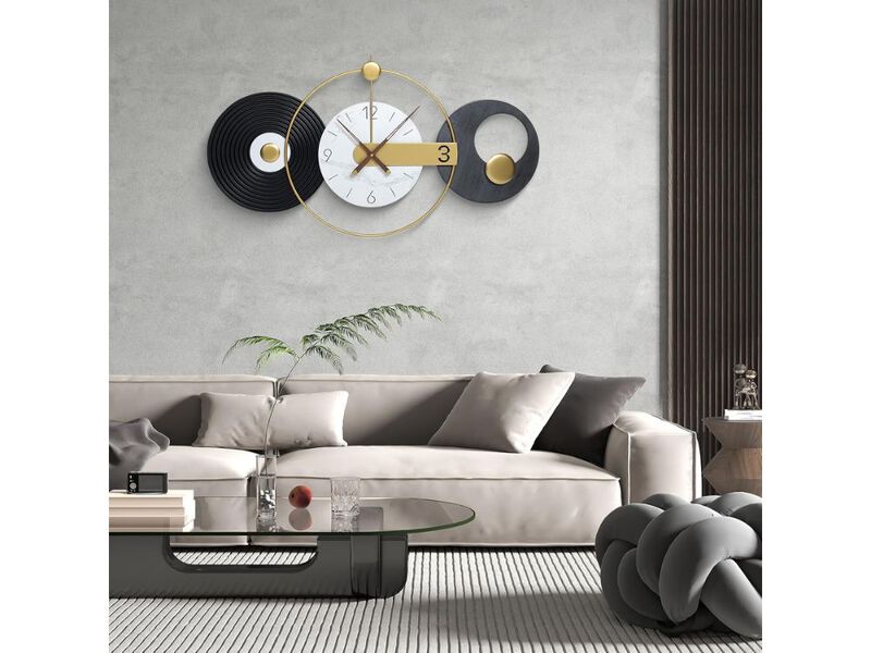 36x20 Inch Large Silent Wall Clock - Modern Non-Ticking Decor for Home & Office image number 1