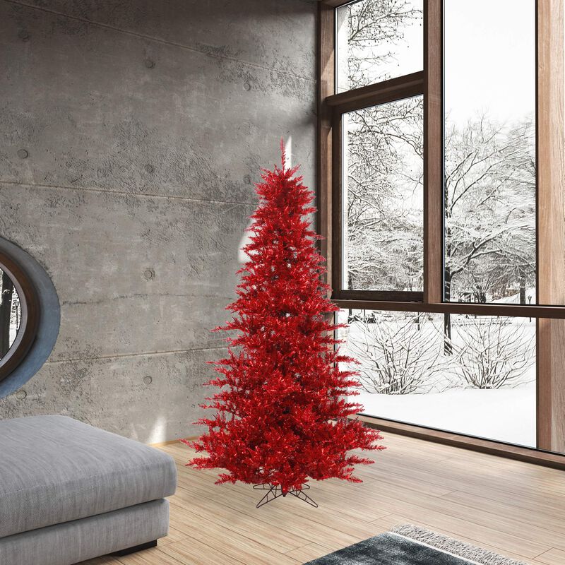 Vickerman Tinsel Red Fir Tree - image number 1