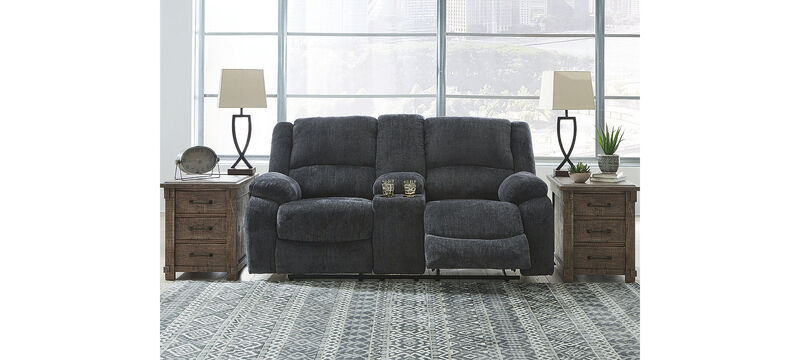 Draycoll Reclining Loveseat W/Console