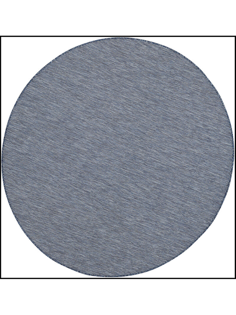 Positano POS01 Navy/Blue 8' x Round Rug image number 0