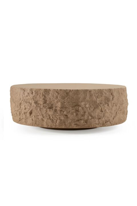 Round Fiberglass Coffee Table | OROA Modern Quarry